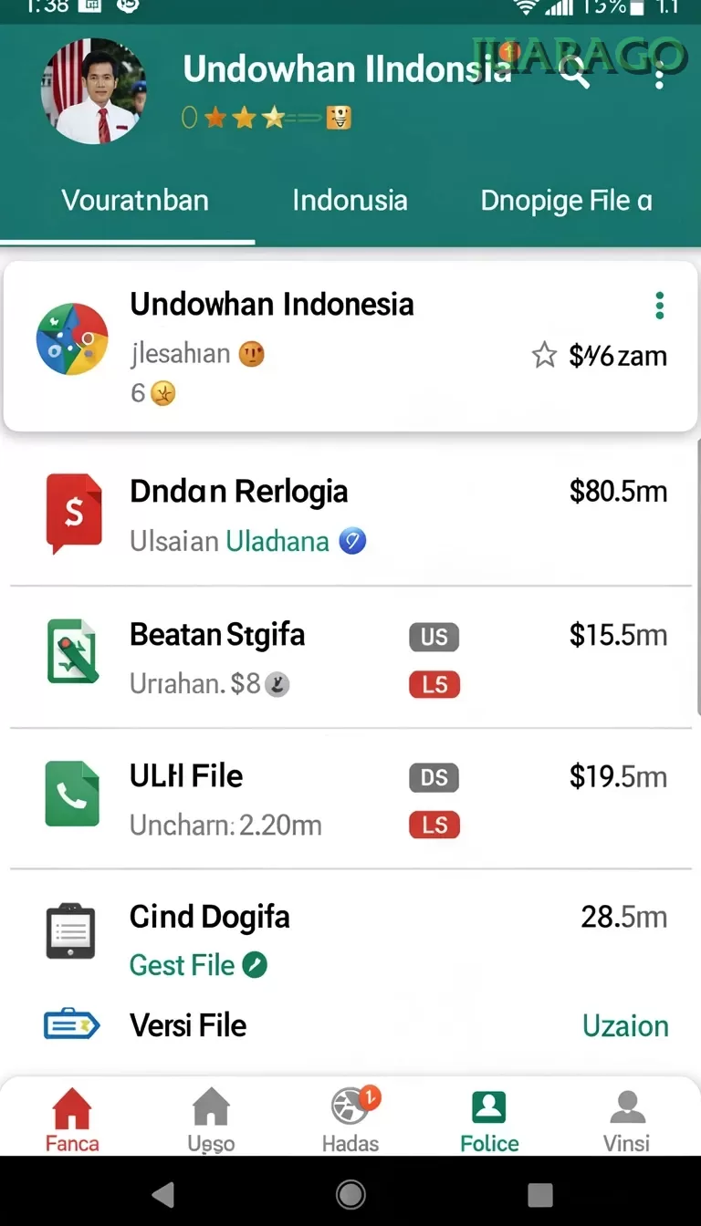 Cuplikan layar ID689 — aktivitas
